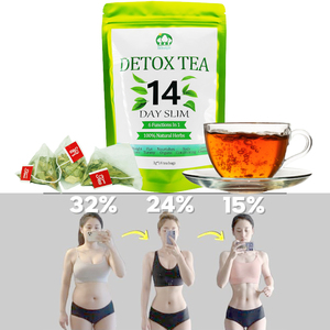 Tè <span class=keywords><strong>Verde</strong></span> Detox Dimagrante alle Erbe Naturali con Vitamine, 14 Giorni per Rimuovere il Grasso Addominale e Raddrizzare la Pancia - Product Image 1
