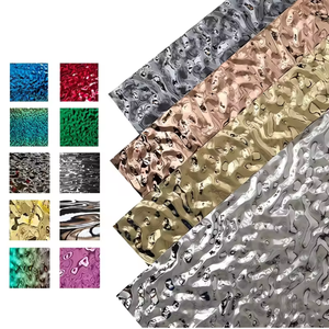 EX684 Water Ripple Wall Panel Embossed Stainless Steel <b>Sheet</b> 304 316 <b>Mirror</b> Ceiling Panel - Product Image 6