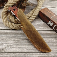 Couteau de chasse BM-Saddle Mountain 15002 avec manche en bois, manche intégral, outil de camping en plein air, EDC, couteau portable pour usage quotidien, OEM