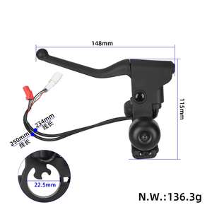 Levier de frein gauche MI Elite pour trottinette avec sonnette et interrupteur de clignotant, accessoires de remplacement de poignée de frein - Product Image 2