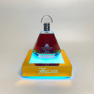 Hermosa Led Illuminated Wine Stand Square Acrylic Base For <b>Bar</b> Ktv Party Use With Xo Bottle Display - Product Image 3