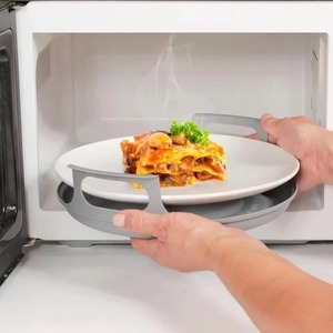 Nouveau support de plat pour micro-ondes anti-déformation en PP, pour la cuisson à domicile, facile à nettoyer, pour bols et plats vapeur - Product Image 6