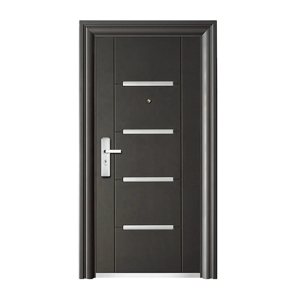 Cheap price bangladesh puerta de seguridad stainless steel door,front metal modern exterior security steel doors