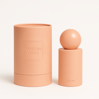 Boîte de parfum cylindrique écologique pour échantillonneur de luxe et emballage cadeau