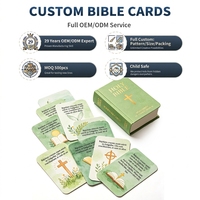 Carte biblique de Pâques authentique avec collection de versets bibliques en hébreu et anglais, translitérée et imprimée sur mesure