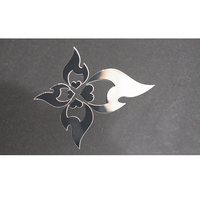 Autocollants en métal 3D en nickel, transparents, imperméables, personnalisés avec logo de luxe, en relief, pour bouteilles, vente en gros