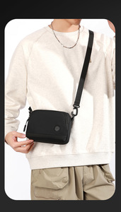 New Lightweight Casual Men's Crossbody <b>Sling</b> <b>Bag</b> with String Closure Multi-Functional Leisure <b>Travel</b> Small <b>Sling</b> <b>Bag</b> - Product Image 6