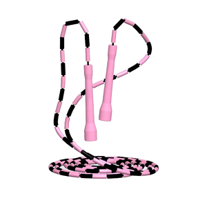 Corde à sauter en PE colorée avec logo personnalisé, légère, 3M, à perles, pour enfants et adultes, exercices de fitness - Product Image 3