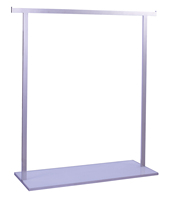 Rail de vêtement commercial de support d'affichage de vêtements d'acier inoxydable pour le support durable de vêtement de roulement d'affichage de magasin de détail