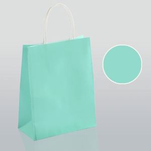Sac fourre-tout en papier kraft biodégradable de haute qualité avec logo personnalisé et poignées pour la promotion d'expositions et l'utilisation en supermarché - Product Image 3