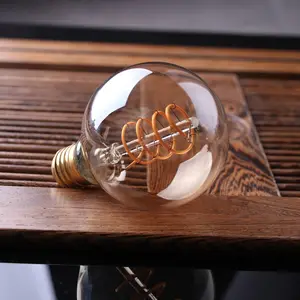 Spiral Vintage LED Filament BUlb 3.5W G80 E27 E26 Glühlampe 25W Äquivalent 350LM 2700K Energie spar kugel Dekorative Lampen