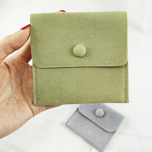 Most Popular Microfiber Jewelry Pouch Custom Made Suede Velvet Jewelry Packaging Pouch Bag with logo for Jewelry - Product Image 2