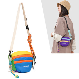Kleiman Colorful Crossbody <b>Bag</b> <b>Small</b> Lightweight Chest <b>Bag</b> For Women Outdoor Casual Use With Zipper Closure - Product Image 1