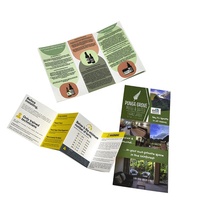 Service d'impression OEM A1 A2 A3 A4 A5 A6 Manuel de pliage personnalisé Dépliants 2 3 4 plis Dépliant Brochure à trois volets pour les entreprises