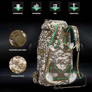 Mochila de Senderismo de 100L para Camping, Apta para Montañismo y Deportes al Aire Libre, con Múltiples Compartimentos, para Hombre - Product Image 5