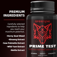 Greenpie Booster Naturel d'Oxyde Nitrique pour Hommes, Complément de Musculation, Endurance et Force, Capsules Molles d'Oxyde Nitrique
