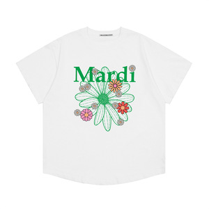 Nueva <span class=keywords><strong>Camiseta</strong></span> de Verano Coreana de Algodón con Estampado de Plantas <span class=keywords><strong>y</strong></span> Flores, Cuello Redondo, Manga Corta, Corte Holgado Informal para <span class=keywords><strong>Mujer</strong></span> - Product Image 5
