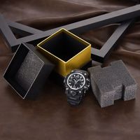 Boîte à montres carrée en carton avec boîte-cadeau PUjewelry Boîte à bijoux d'emballage en papier de surface