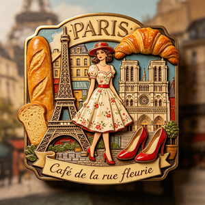 Souvenir Magnetico 3D in Lega di Zinco di Parigi, Direttamente dalla Fabbrica, Regalo Commemorativo di Luoghi Panoramici Francesi - Product Image 2