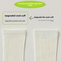 Chaussettes mi-mollet personnalisées pour femme en soie de mûrier, fines, respirantes, en maille, imprimées, couleur unie, sans coutures, décontractées, longues, pour l'été