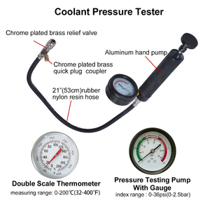 28-teiliges Kühlsystem Druckprüfer Werkzeugsatz Kfz Diagnosewerkzeug Druckmessgerät Lecksucher - Product Image 4