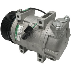Compresor de aire acondicionado para automóvil DKS15CH 10pk 24V para Volvo LKW 3980379 39803796 85000119 - Product Image 4