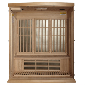 Sauna de infrarrojos lejanos de madera de cedro rojo canadiense/abete con placa calefactora de grafeno - Product Image 3