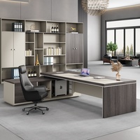 Bureau de direction de luxe en acajou de haute qualité pour PDG, directeur, moderne, grand, pliable, facile à assembler, écologique