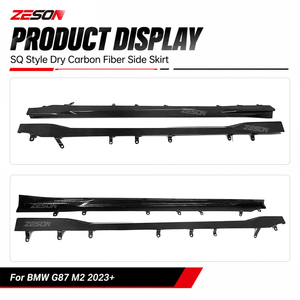 Faldones Laterales de Fibra de Carbono Seca Estilo SQ para <span class=keywords><strong>BMW</strong></span> M2 G87 Coupé, Extensiones de Panel de Balancín Izquierdo y Derecho, Par <span class=keywords><strong>2023</strong></span>+ - Product Image 3