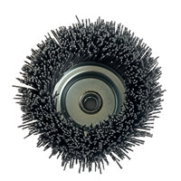 Brosse coupelle en nylon abrasif 3 "/4"/5 "M14 pour meuleuse d'angle Outil rotatif de polissage des métaux