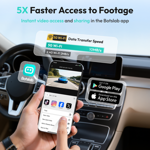 กล้องติดรถยนต์ Botslab HK40 Plus 4K หมุนได้ 360 องศา เลนส์คู่ มองเห็นในเวลากลางคืน พร้อม G-Sensor WiFi และระบบตรวจจับการจอด - Product Image 6