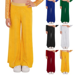 Traje de Danza Lírica para Niñas de 6 a 16 Años, Pantalones Anchos de Malla, para Presentaciones y Competiciones de Baile de Salón, Fabricante de Ropa de Danza - Product Image 1