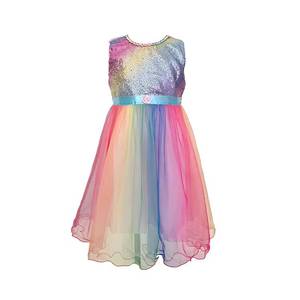 Vêtements d'été pour enfants MS, robe de princesse à longues manches pour filles - Product Image 1