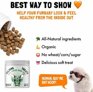 Golosinas para el cuidado de la salud masticables suaves calmantes para perros y gatos de etiqueta privada OEM 120 con embalaje personalizado - Product Image 2