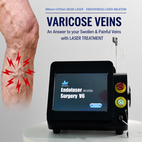 Phlébologie, laser EVLT 980nm+1470nm, laser endoveineux, élimination des varices, machine laser pour les varices