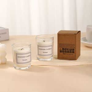 LANJO wholesale custom handmade 100% soy wax private label scented <b>candle</b> glass jar for home decoration - Product Image 4