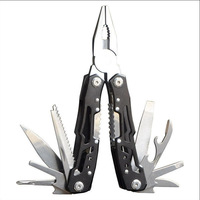 Couteau multifonction pliable EDC portable en acier inoxydable pour survie d'urgence, pêche, coupe, sertissage, bricolage, pince à bec long