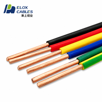Câble électrique en cuivre isolé PVC BV BVR, plusieurs couleurs, pour applications de câblage résidentiel intérieur