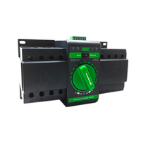 Commutateur de transfert automatique intelligent certifié CE de classe CB RPQ3-63, type PC, commutateur de commutation de source double, 4P AC110V/220V