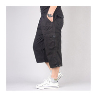 Short Cargo Messager Ceinturé pour Homme, Grandes Tailles et Tailles Fortes, Bermuda