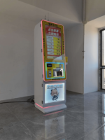 Máquina de Cambio de Monedas Inteligente sin Efectivo, Dispensador de Fichas con Pantalla Táctil y Código QR para Parques Infantiles Interiores FEC