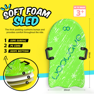 Nouveau design de <span class=keywords><strong>planche</strong></span> à <span class=keywords><strong>neige</strong></span> en mousse de 36 pouces pour enfants avec logo personnalisé <span class=keywords><strong>luge</strong></span> à <span class=keywords><strong>neige</strong></span> flexible pour le snowboard traîneaux à <span class=keywords><strong>neige</strong></span> pour l'extérieur - Product Image 3