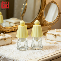 Tube d'huile à lèvres transparent portable, impression personnalisée du logo WK, mini flacon vide pour gloss à lèvres avec couvercle en forme de cœur, porte-clés, emballage cosmétique