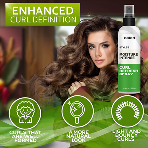 Etiqueta privada Rosemary <span class=keywords><strong>Honey</strong></span> Curl <span class=keywords><strong>Spray</strong></span> refrescante <span class=keywords><strong>Hidratante</strong></span> que define la niebla para cabello rizado grueso - Product Image 5