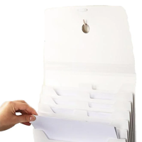 Sac à documents de grande capacité en plastique au format lettre personnalisé dossier suspendu vertical mural en poly extensible