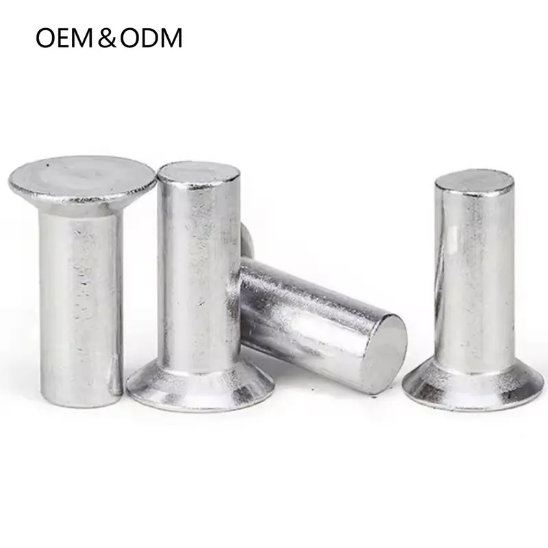 Sản phẩm mới tùy biến 2/2.5/3/4/5/6/8mm Nhôm chìm đầu đinh tán nhỏ rắn nhôm đinh tán