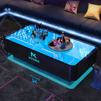 Barre lumineuse LED oblongue design pour mobilier de boîte de nuit, KTV, table cube LED, mobilier de lounge chicha, ensemble de canapés, table centrale