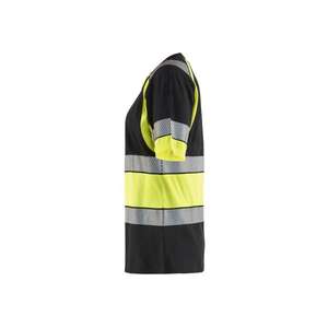 BLAKLADER - 341010309933XXXL <b>Women</b>’s Hi-Vis <b>T</b>-<b>Shirt</b> Black/<b>Yellow</b> - EAN 7330509856659 HI-VIS WORKWEAR - Product Image 5