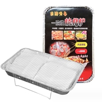 Grills à charbon de bois portables jetables pour barbecue, fours, grilles en acier inoxydable, grilles en carbone pour l'extérieur et le camping