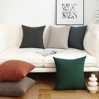 2025 nouveauté maison décorative canapé housse de coussin INS Style plusieurs Options de couleur géométrique doux fausse fourrure taie d'oreiller